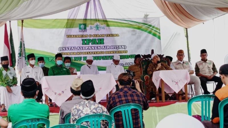 Antisipasi Kekeringan, LPBINU Kudus Rancang Instalasi Panen Air Hujan