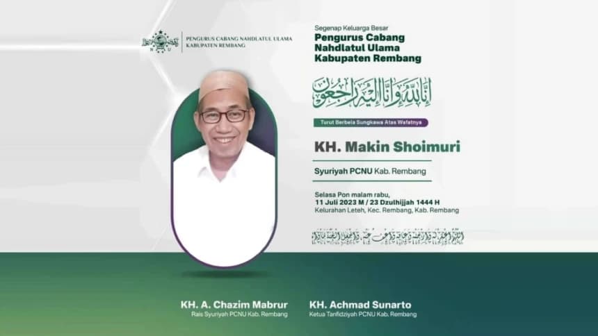 Innalillahi, KH Makin Shoimuri Rembang Wafat