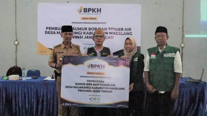 Atasi Krisis Air Bersih, LAZISNU PBNU dan BPKH Salurkan Bantuan Sumur Bor di Magelang 
