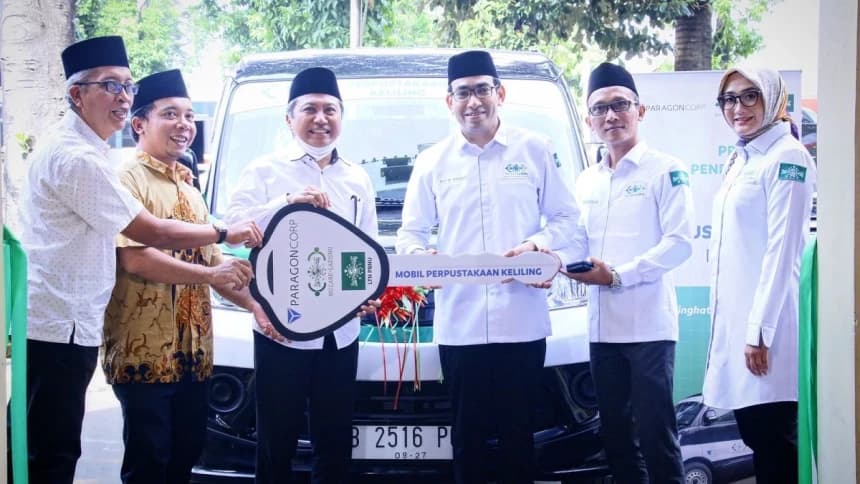 LAZISNU Serahkan Mobil Perpustakaan Keliling untuk LTN PBNU