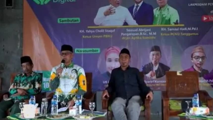 Lakpesdam NU Tanggamus Perkuat Literasi Digital untuk Santri dan Pelajar