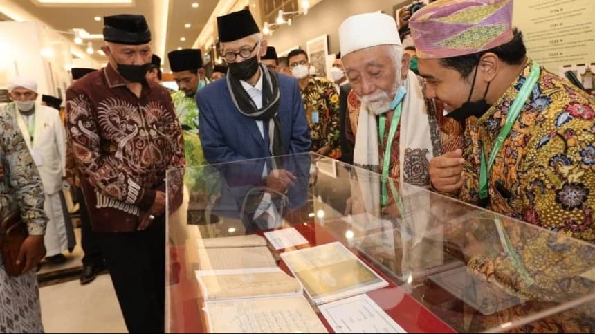 Meriahkan Puncak Harlah NU, Nahdlatut Turots Gelar Pameran Naskah di Mertajasah