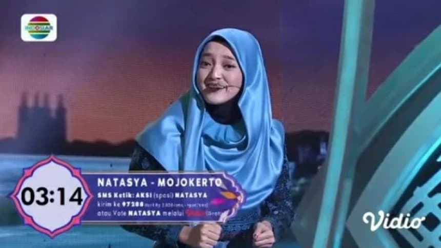Natasya, Peserta AKSI Indosiar Ajak Kader Muda NU Semangat Berprestasi 