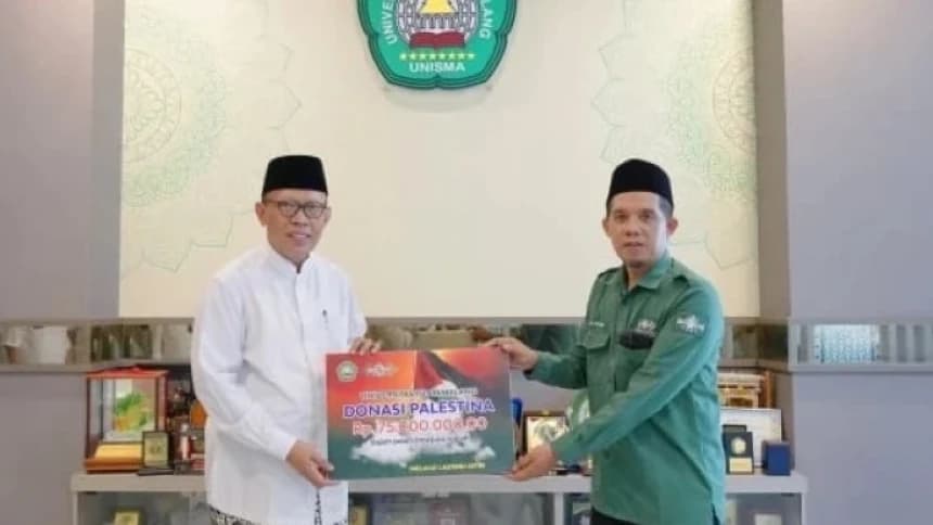 Unisma Salurkan Puluhan Juta Rupiah Bantuan untuk Palestina melalui LAZISNU Jatim