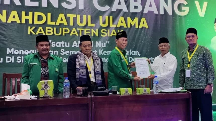 Duet Kiai Khoirul dan Kiai Thoyyib Pimpin PCNU Siak Periode 2022-2027