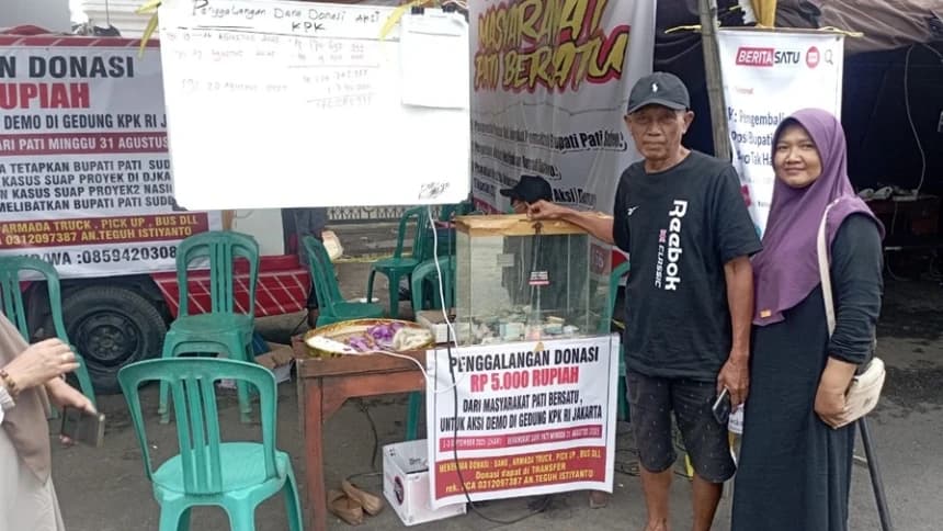 Rakyat Pati Galang Donasi Biayai Akomodasi Aksi Desak Sudewo Ditetapkan Tersangka di KPK