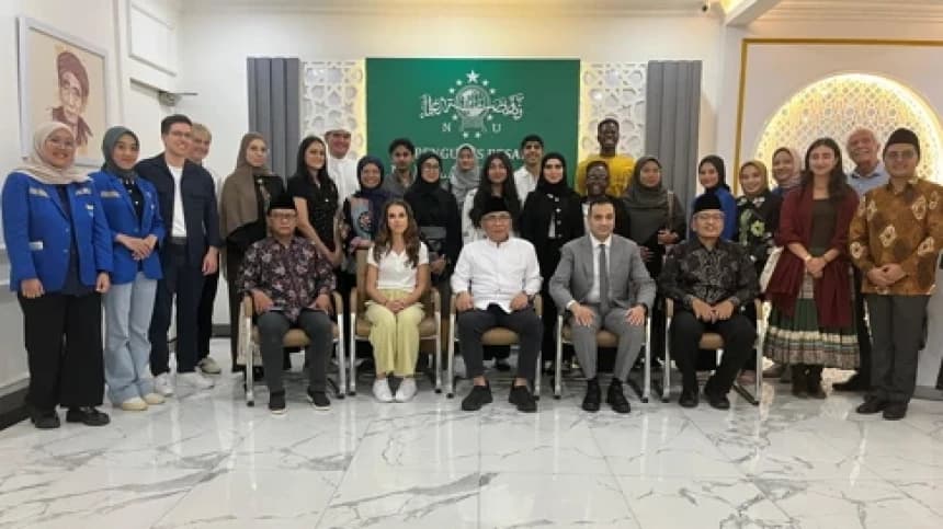 Kunjungi PBNU, Delegasi Beasiswa Human Fraternity Belajar Humanitarian Islam dan Islam Nusantara