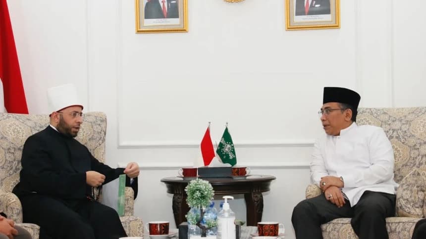 Silaturahmi ke PBNU, Penasihat Presiden Mesir Perkuat Sanad Keilmuan NU-Al Azhar