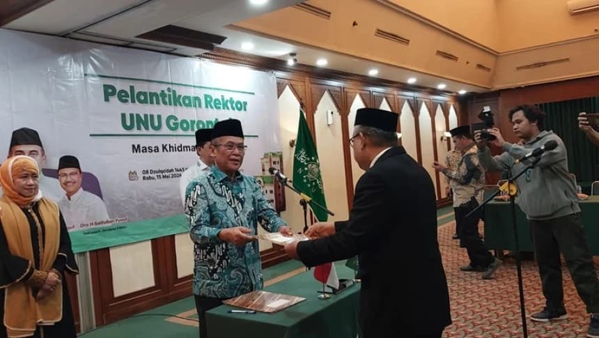 PBNU Resmi Lantik Prof Lahaji sebagai Rektor UNU Gorontalo