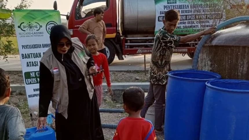 516,5 Ribu Liter Air Bersih Telah Disalurkan LAZISNU Cilacap untuk Warga Terdampak Kekeringan