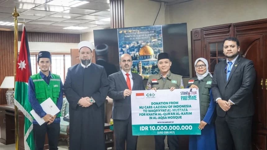 Dukung Palestina, NU Care-LAZISNU Salurkan Rp10 Miliar untuk Pengkhatam Al-Quran Masjid Al-Aqsa