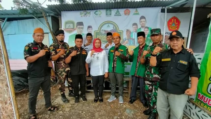 Posko Mudik Ansor Demak, Layani Servis Motor hingga Sediakan Takjil dan Sahur