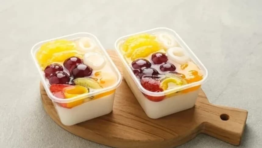 Dapat Lancarkan Pencernaan, Ini Resep Mudah Buat Puding Santan Es Buah