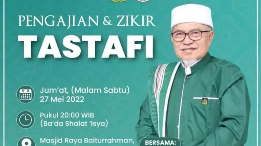 Abu MUDI Kembali Isi Pengajian Tastafi di Masjid Raya Banda Aceh