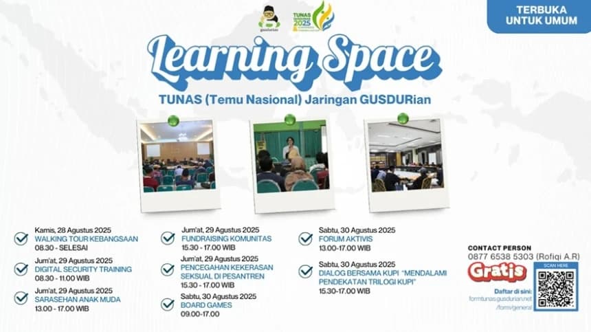 Tunas Gusdurian 2025 Hadirkan Ruang Belajar Pencegahan Seksual di Pesantren hingga Keamanan Digital