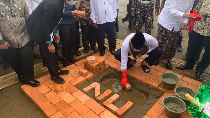 Peletakan Batu Pertama UNU Sumsel Tandai Harlah Ke-99 NU Wilayah Barat