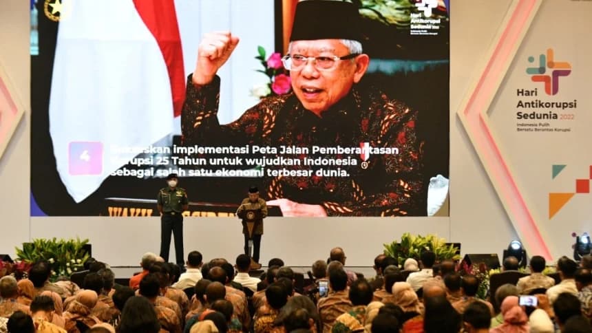 Hari Antikorupsi Sedunia, Wapres: Penegakan Hukum Tumpul, Kemakmuran Sulit Dinikmati