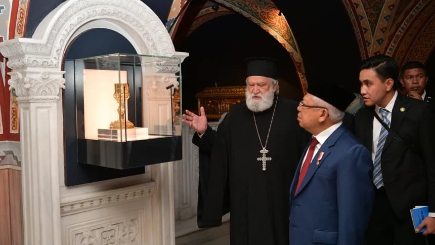 Wapres Ajak Uskup Agung di Yunani Redam Konflik di Gaza Palestina