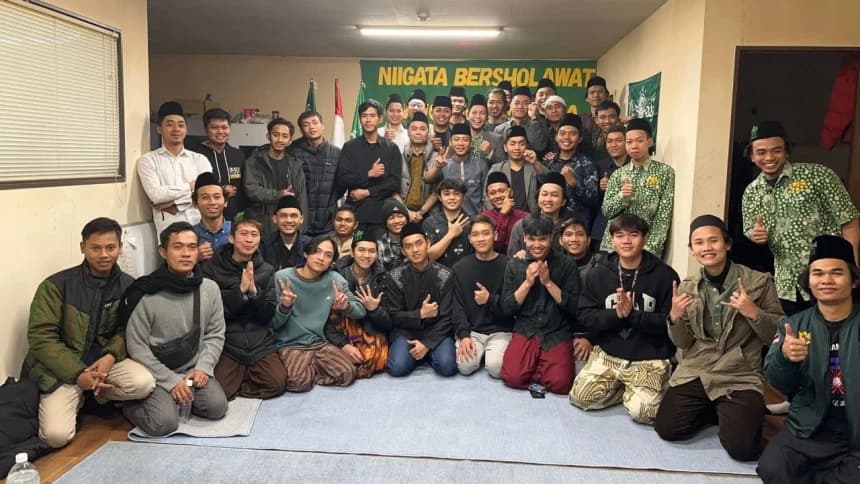 Wujudkan Pemilu 2024 Damai, Warga NU Niigata dan PPLN Tokyo Jepang Gelar Shalawat Bersama