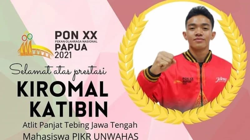 Mahasiswa Unwahas Semarang Pecahkan Rekor Dunia Panjat Tebing Tercepat 