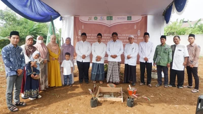 Peletakan Batu Pertama Pembangunan Pondok Pesantren Mahasiswa NU Ma’had Jawi IPB
