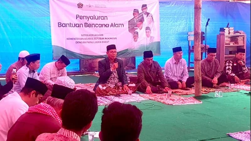 PWNU Jabar Salurkan Bantuan untuk Pesantren dan Majelis Taklim Terdampak Gempa Cianjur