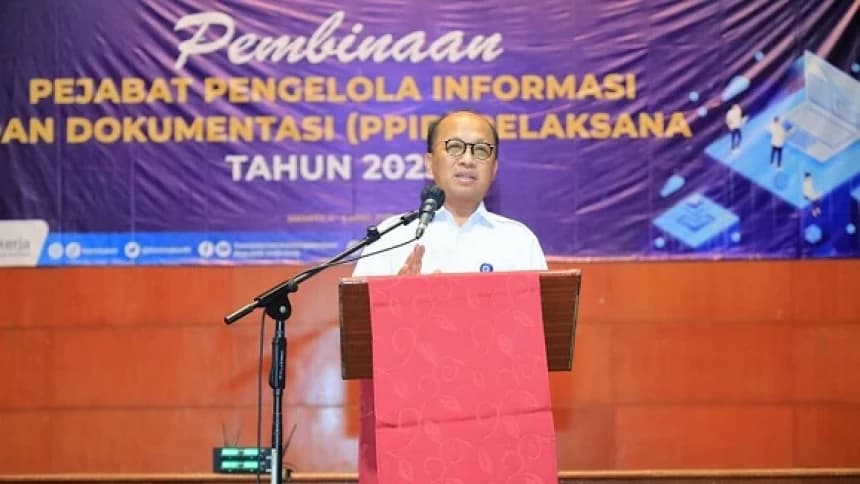 Sekjen Kemnaker: Layanan PPID Harus Profesional, Cepat dan Akuntabel