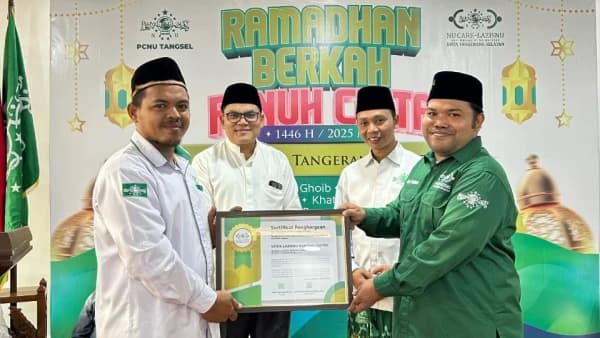UPZISNU Ranting Ciater Himpun Koin NU hingga 2 Miliar, Sabet Penghargaan Terbaik Se-Tangsel