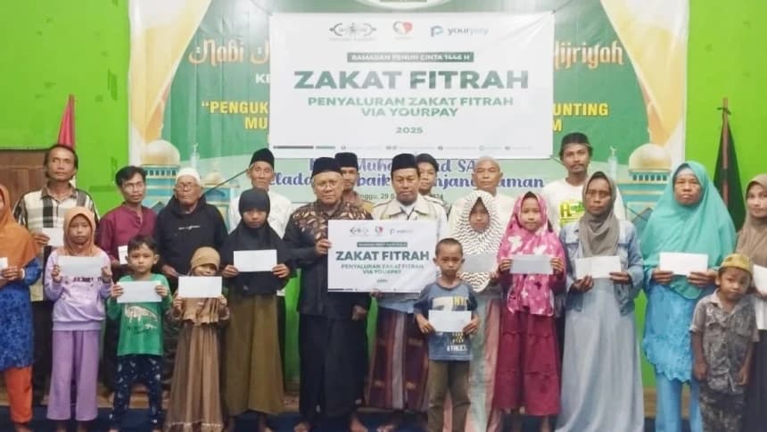 Bantu Mustahik Sambut Lebaran, LAZISNU Melawi Kalbar Distribusikan Zakat Fitrah