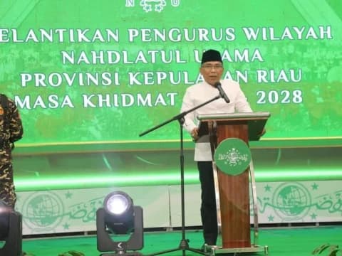 Lantik PWNU Kepri, Gus Yahya Ingatkan Pengurus soal Tugas Pengabdian kepada Warga