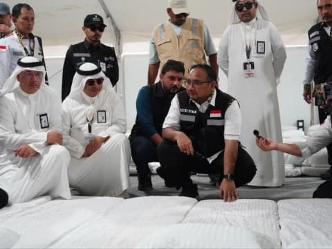 Banyak Debu, Menag Imbau Jamaah Pakai Masker saat Puncak Haji di Armuzna