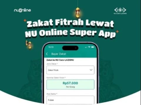 NU Online Super App Kumpulkan Dana Zakat Fitrah 279 Juta Rupiah dari 4.902 Muzakki
