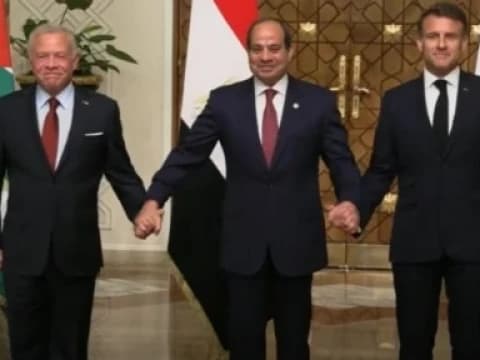 Trilateral Prancis, Mesir, dan Yordania: Desak Gencatan Senjata, Siapkan Konferensi Solusi Dua Negara Palestina-Israel