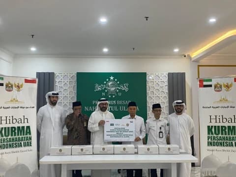 PBNU Terima Bantuan Kurma 5 Ton dari UEA dan Akan Disalurkan ke Sejumlah Pesantren