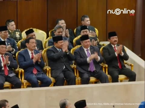 Prabowo Hadiri Sidang Tahunan 2024 sebagai Menteri Pertahanan dan Ketum Gerindra