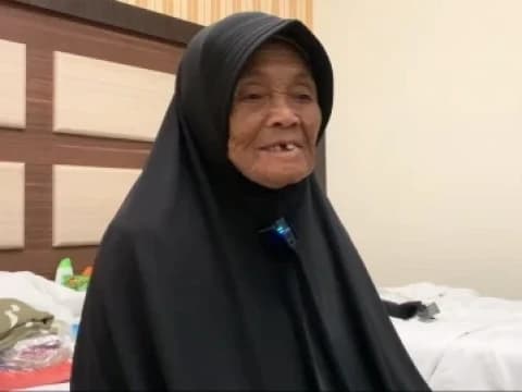 Masih Sanggup Jalan Kaki, Jamaah Haji Tertua Usia 107 Tahun Ingin Mandiri