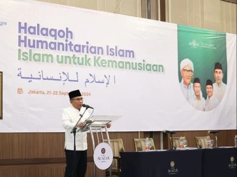 Pidato Lengkap Gus Yahya: Humanitarian Islam vs Islam Wasathiyah