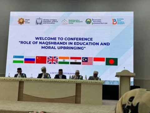 JATMAN Jelaskan 4 Prinsip Tasawuf Islam ala NU di Konferensi Naqshabandi Internasional Uzbekistan