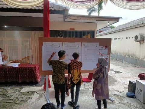 Pram-Doel Unggul dengan 179 Suara di TPS Dharma Pongrekun, RIDO Raih 104 Suara