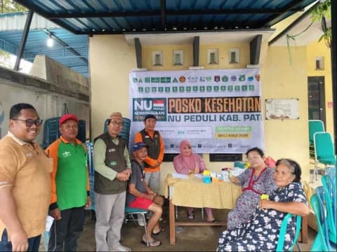 Banjir Masih Merendam Pati, NU Peduli Dirikan Posko Kesehatan bagi Warga Terdampak