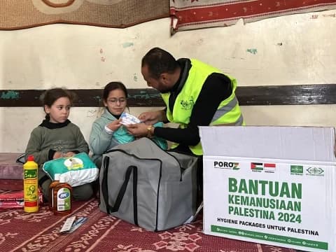 3.040 Paket Higienis Bantuan NU Care-LAZISNU dan Poroz Telah Tiba di Gaza