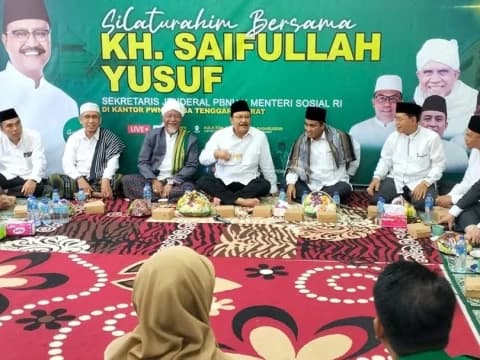 Silaturahim dengan PWNU NTB, Gus Ipul Ingatkan Tanggung Jawab NU Cegah Kekerasan Seksual di Pesantren