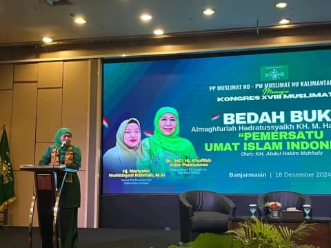 Gelar Pra-Kongres di Kalsel, Muslimat NU Bedah Buku KH Hasyim Asy'ari Pemersatu Umat Islam Indonesia