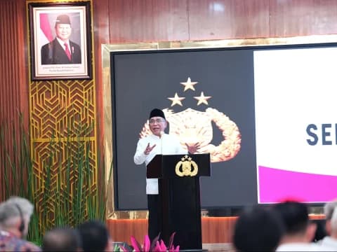 Di Depan Petinggi Polri, Gus Yahya Serukan Perdamaian Global dan Kehidupan Harmonis Antarkelompok