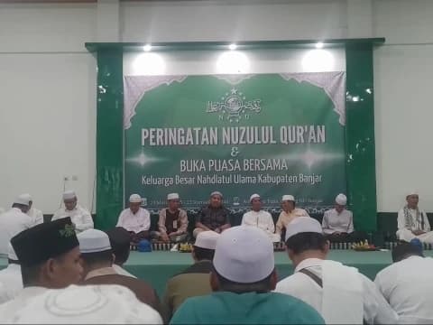 PCNU Banjar Kalsel Peringati Nuzulul Qur'an, Tingkatkan Kebersamaan dan Pererat Silaturahim