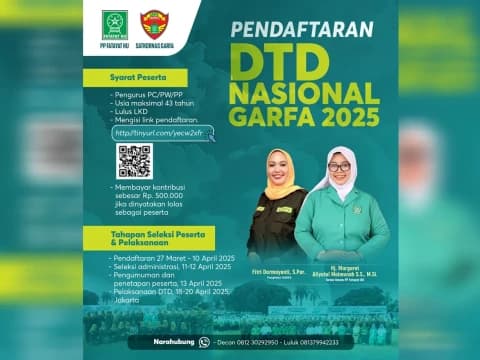 Perkuat Militansi Kader, Satkornas Garda Fatayat akan Gelar DTD Nasional 2025