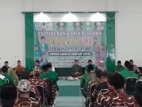 Peringati Harlah Ke-91, GP Ansor Banjar Kalsel Refleksikan Komitmen Keislaman, Kebangsaan, dan Kemanusiaan