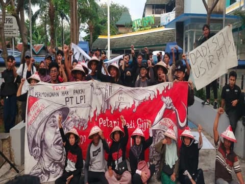 Petani Pundenrejo Pati Protes Aksi Premanisme yang Diduga Dilakukan PT LPI, Desak Polisi dan BPN Bertindak