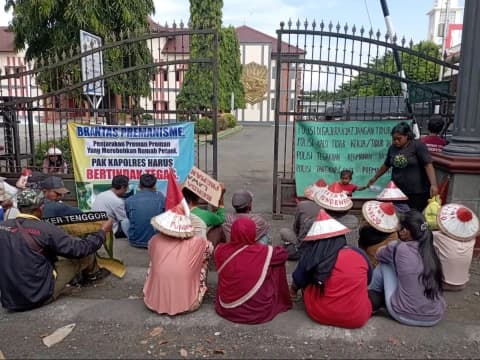 Konflik Agraria, Petani Pundenrejo Pati Desak Polisi Serius Tangani Kasus Perusakan Rumah