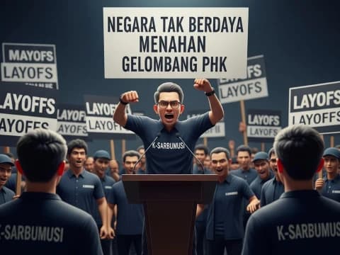 LBH Sarbumusi: Negara Gagal Lindungi Buruh, Satgas PHK Hanya Simbolik
